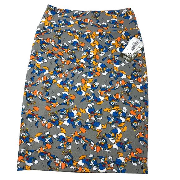 Disney Lularoe Donald Duck skirt medium NWT - Picture 1 of 8
